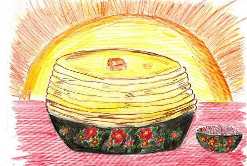 рисунки масленица