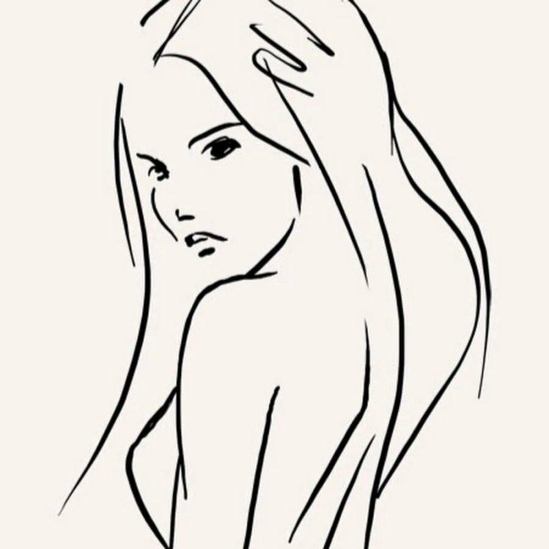 Рисунки для срисовки девушки