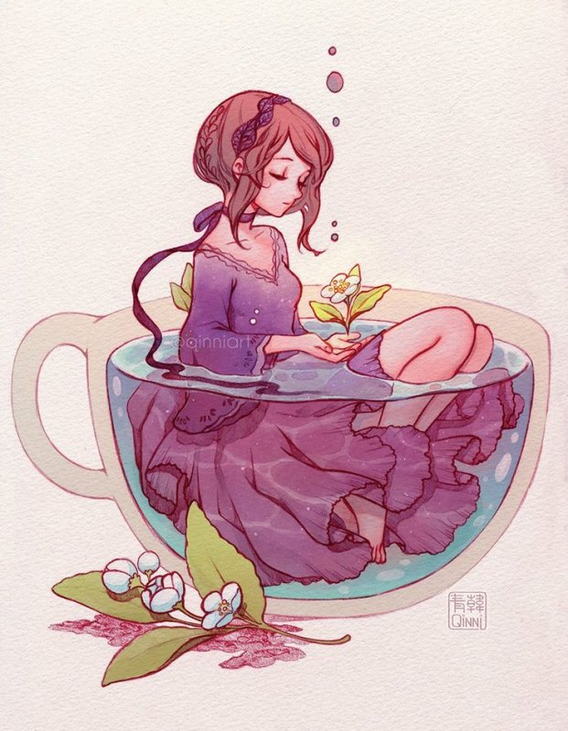 Чай рисунок