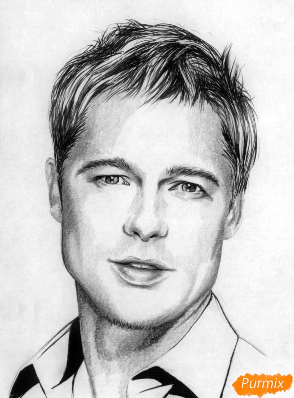 Лицо мужчины рисунок