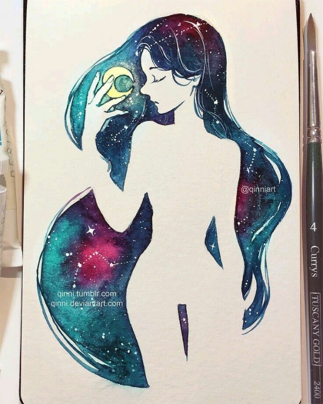 Рисунки для срисовки космас