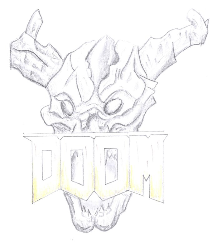 Раскраска Doom 4