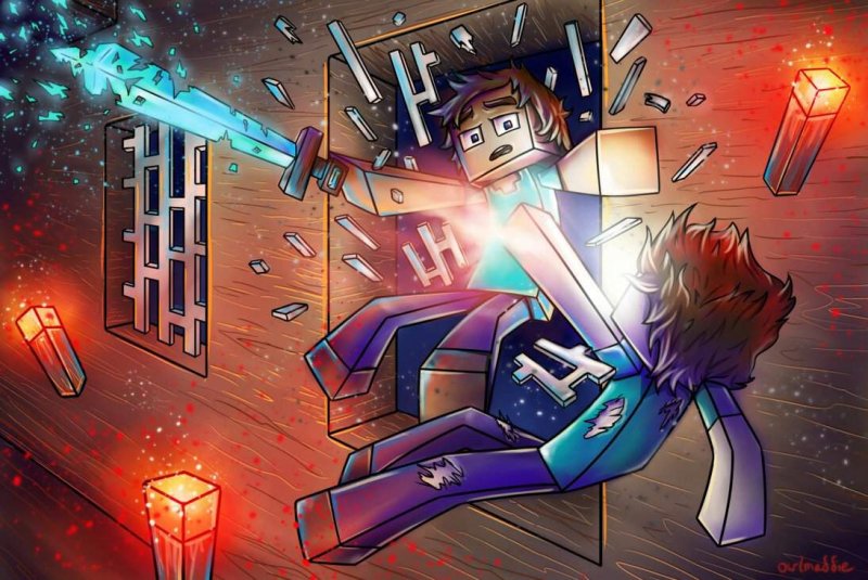 Красивые арты майнкрафт