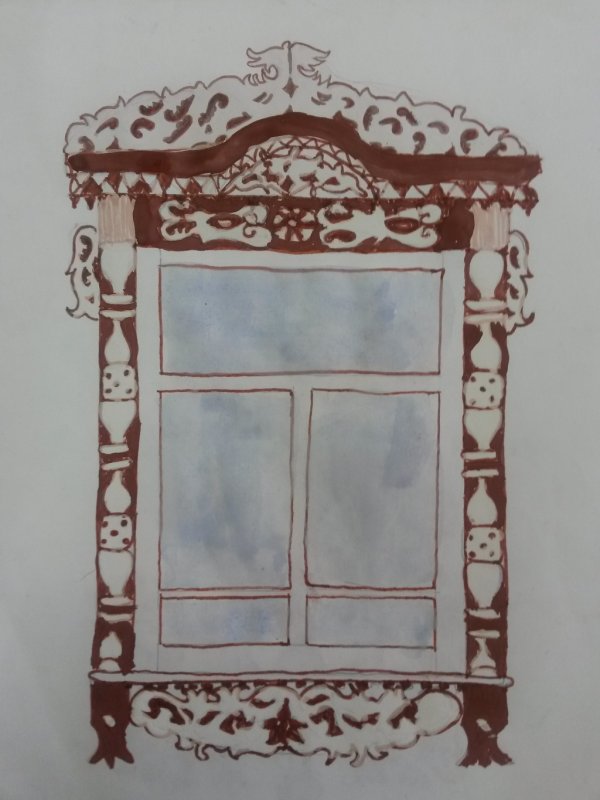 Старинные окна с узорами