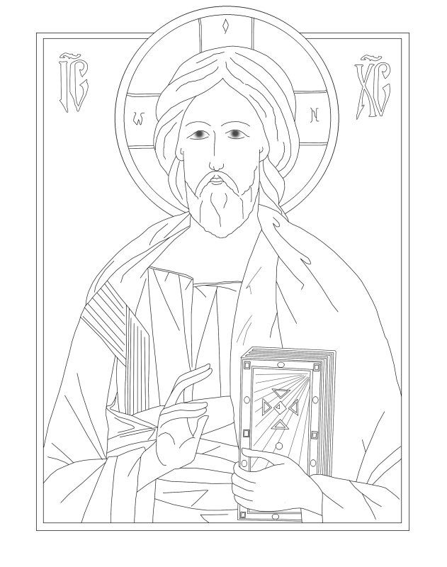 Серафим Саровский прорись