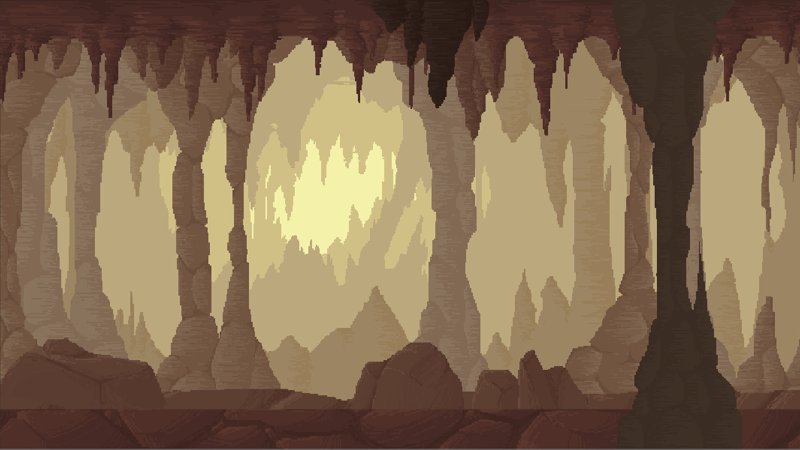 Пещера Tileset платформер