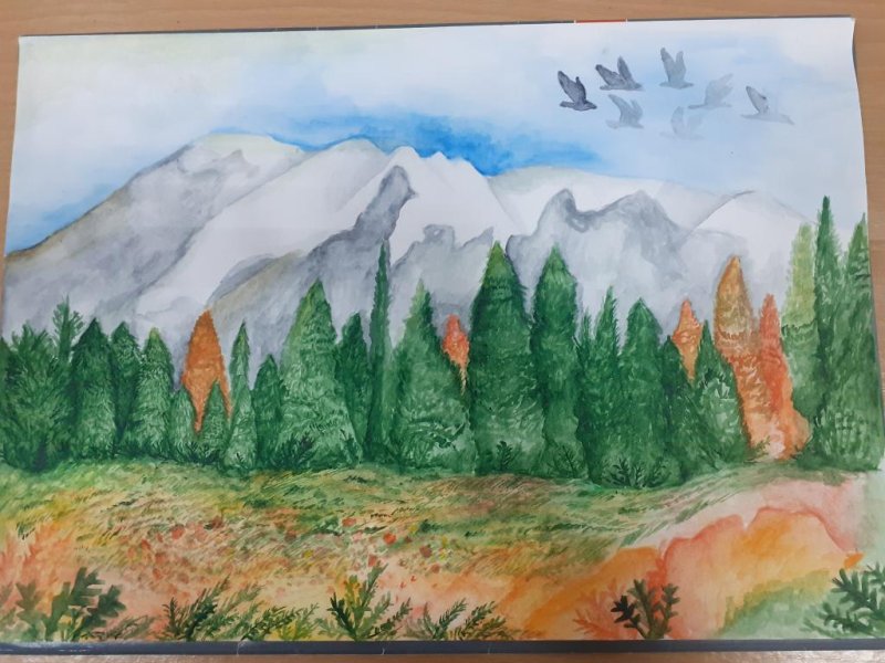Природа Урала рисунок