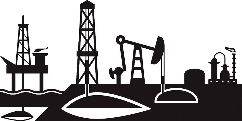 Нефтедобыча силуэт
