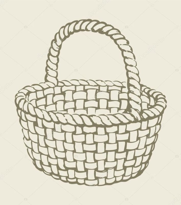 Корзинка раскраска