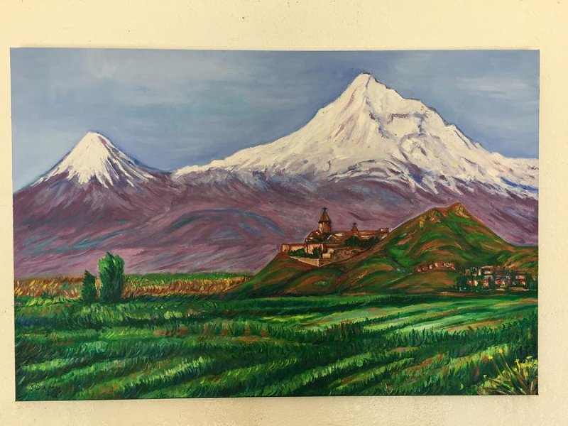 Гора Арарат и река Аракс