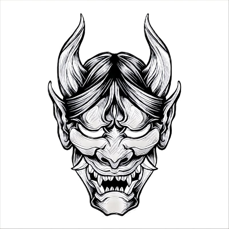 Hannya демон тату