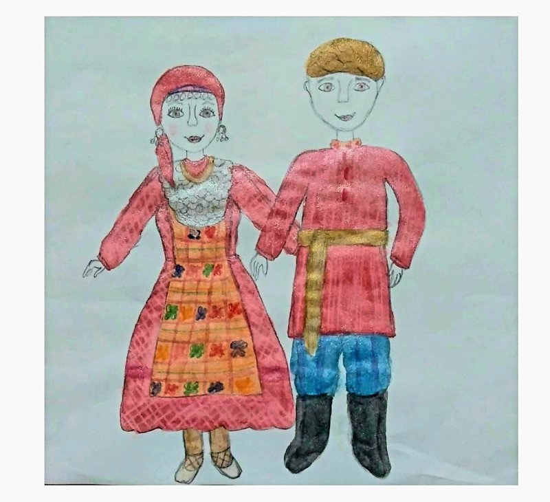 Национальный костюм рисунок