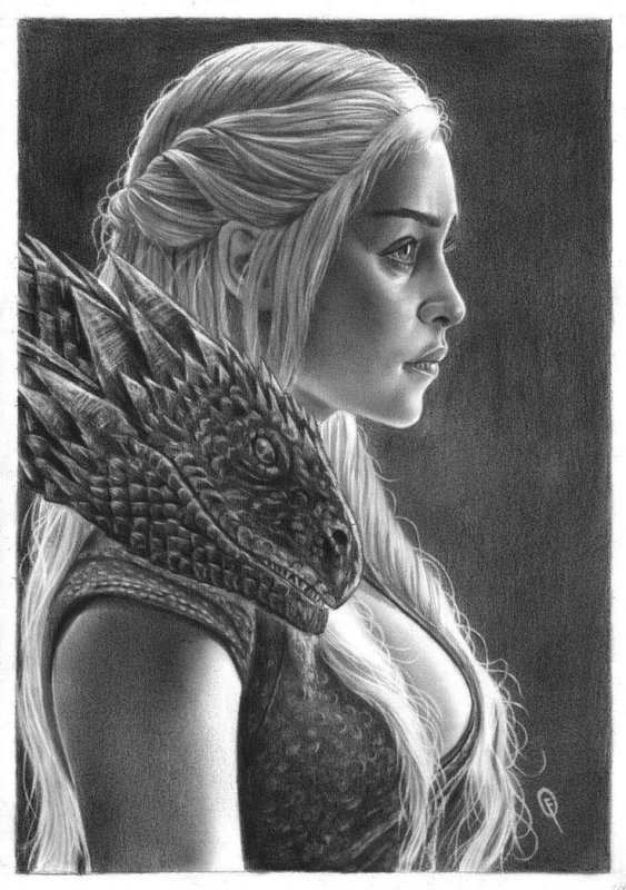 Дейенерис Таргариен рисунок