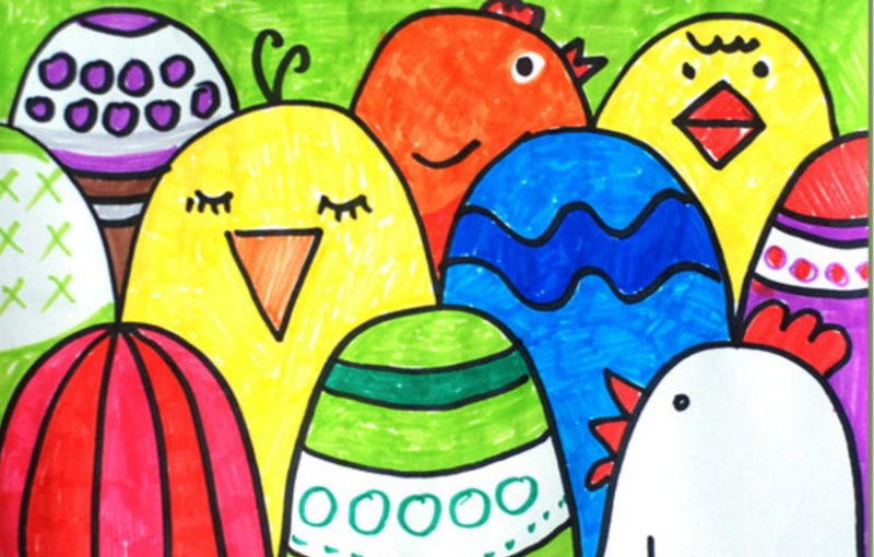 Рисунок на тему Пасха