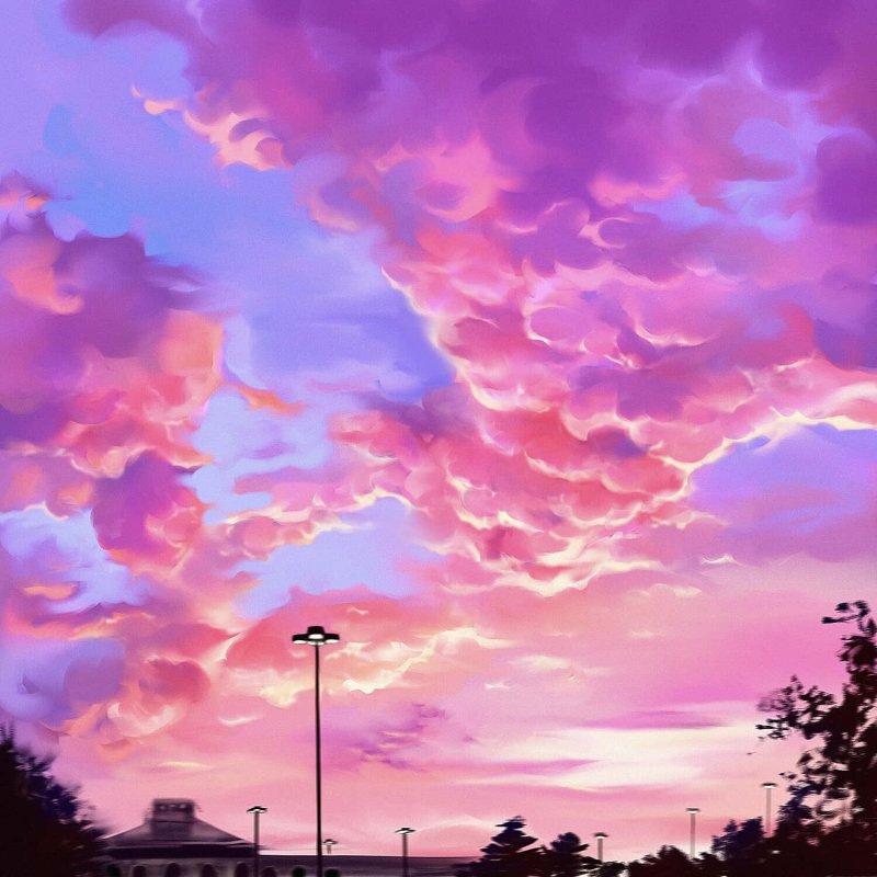 розовые закаты