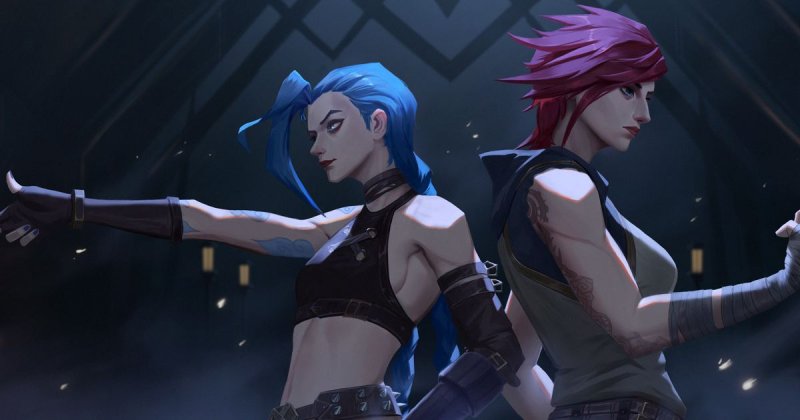 League of Legends Джинкс и вай