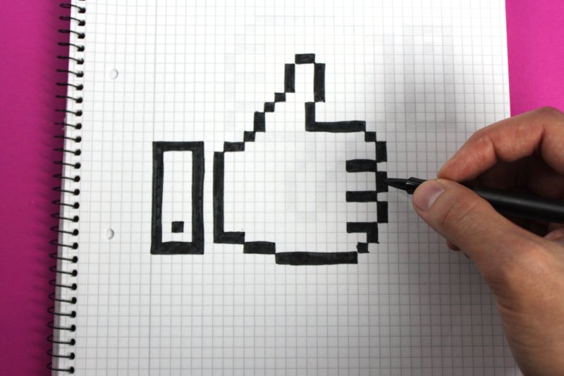 Рисунки по клеточкам лёгкие