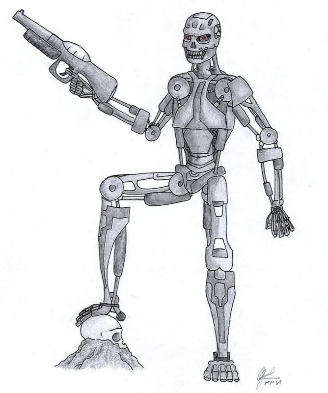 Чертеж Терминатора т-800