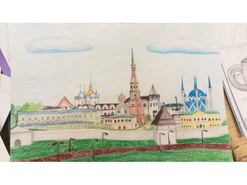 Рисование мой город Казань