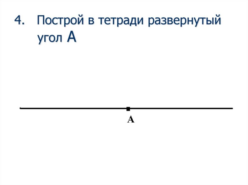 Развёрнутый угол