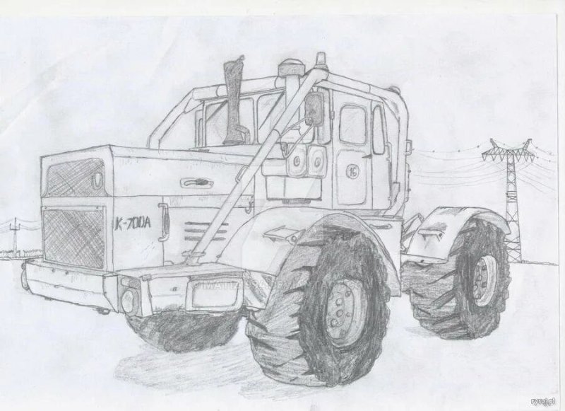 К700 Кировец трактор раскраска