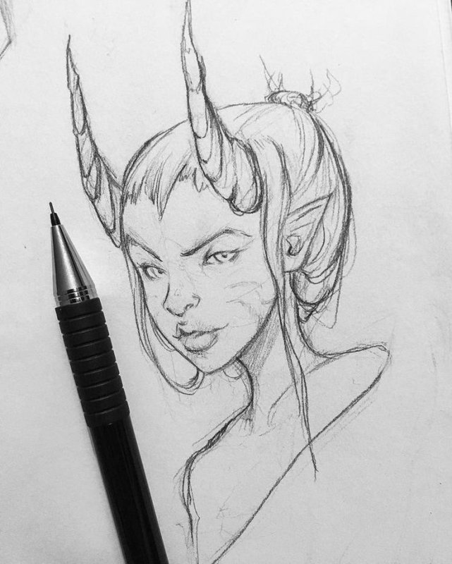 Скетчи карандашом