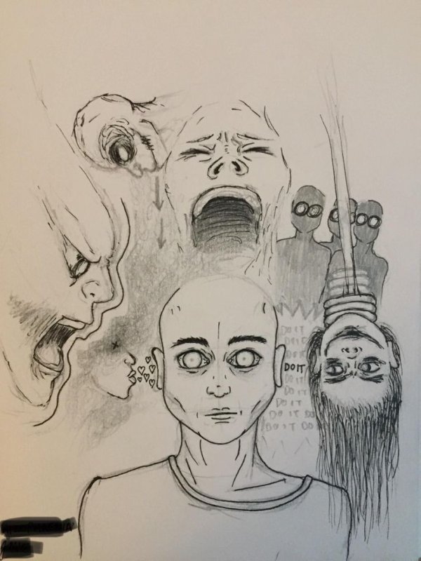 Рисунки душевнобольных
