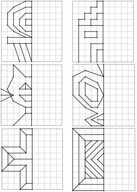 Симметричное рисование по клеткам