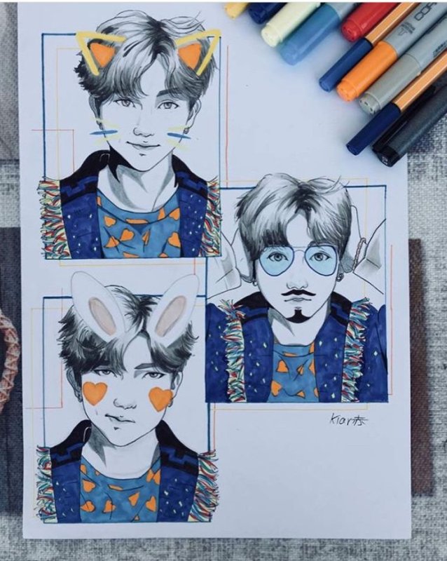 Скетчбук BTS
