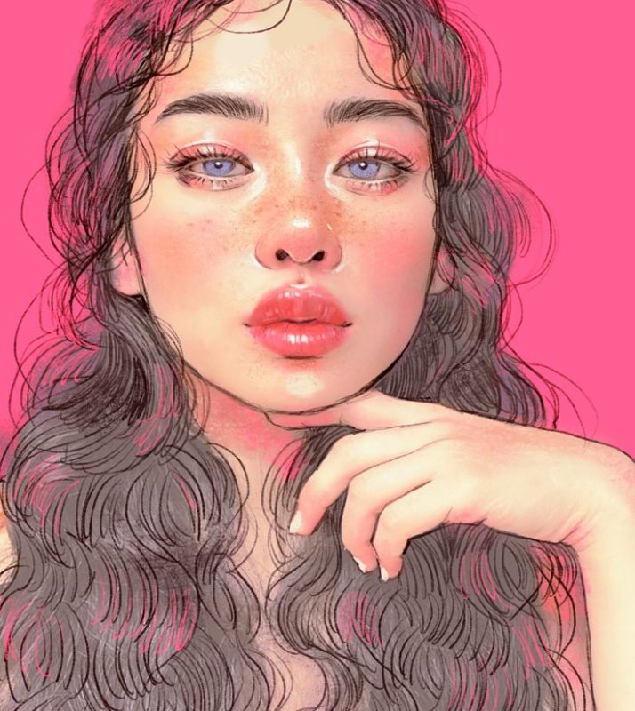 Рисунки девушек Эстетика