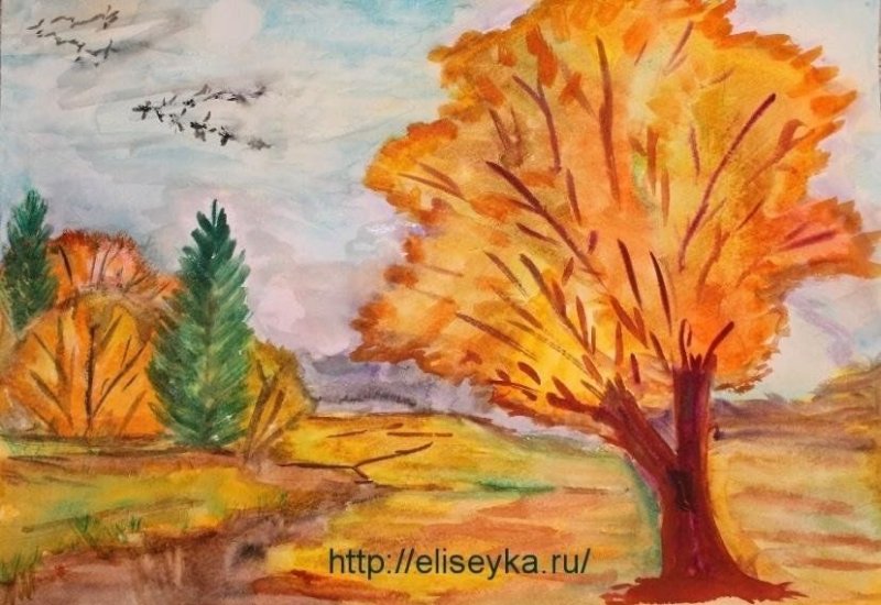 Рисование осень