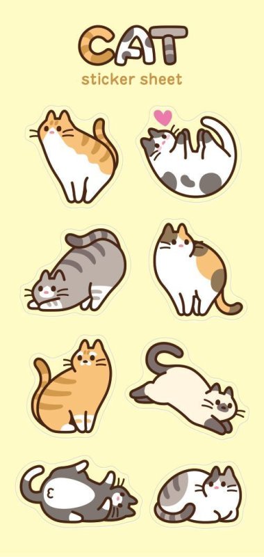 Наклейки котики