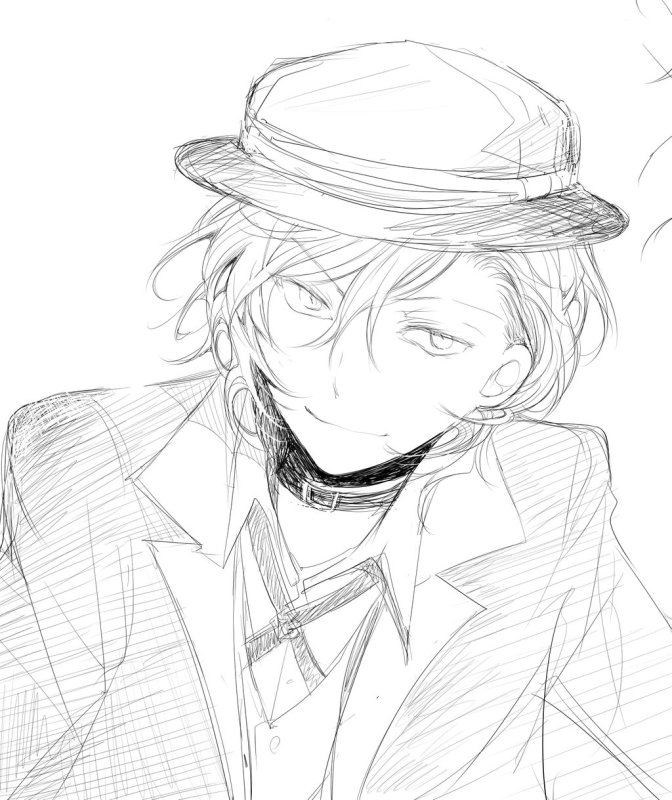 чуя накахара контур