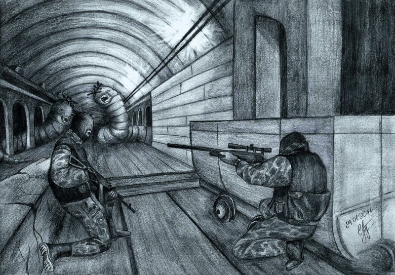 Иллюстрации к роману метро 2033