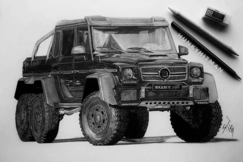 Mercedes Benz AMG g63 карандаш