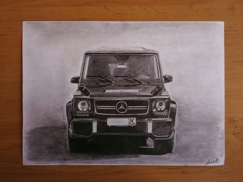 Mercedes Benz AMG g63 карандаш