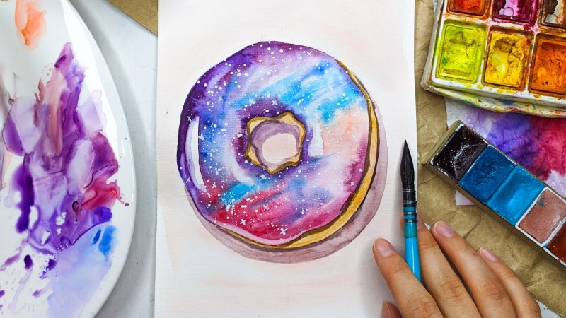 Космическая акварель