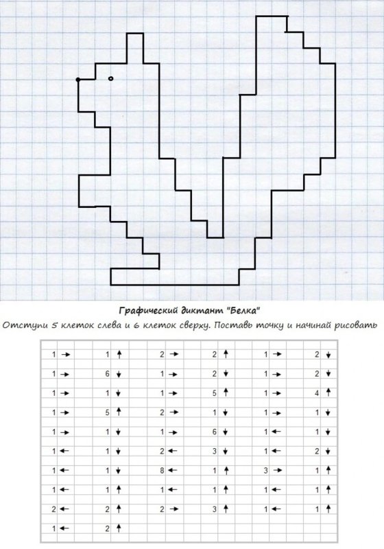 Задания для дошкольников графический диктант