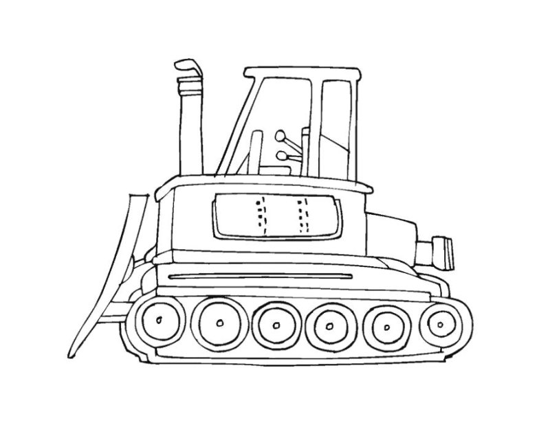 Гусеничный трактор т75 раскраска