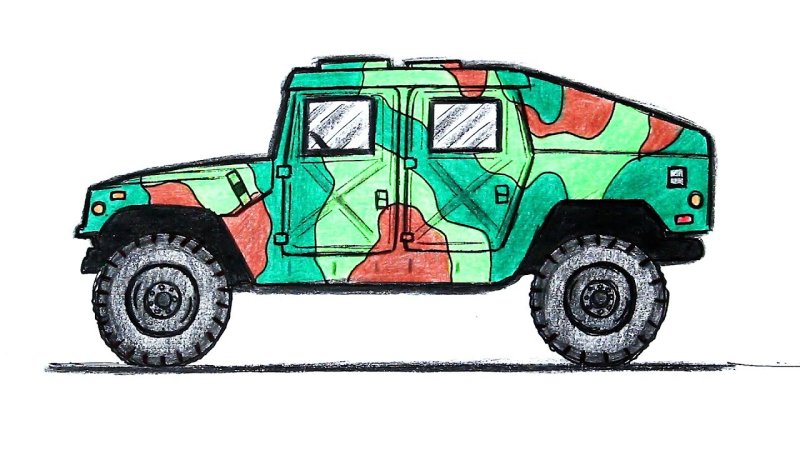 Военные машины для рисования