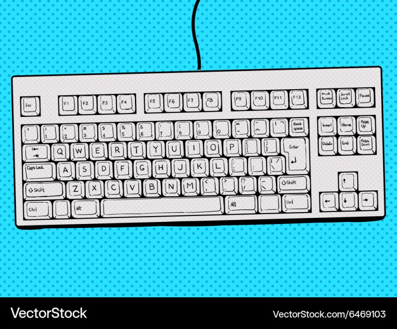 Клавиатура рисунок