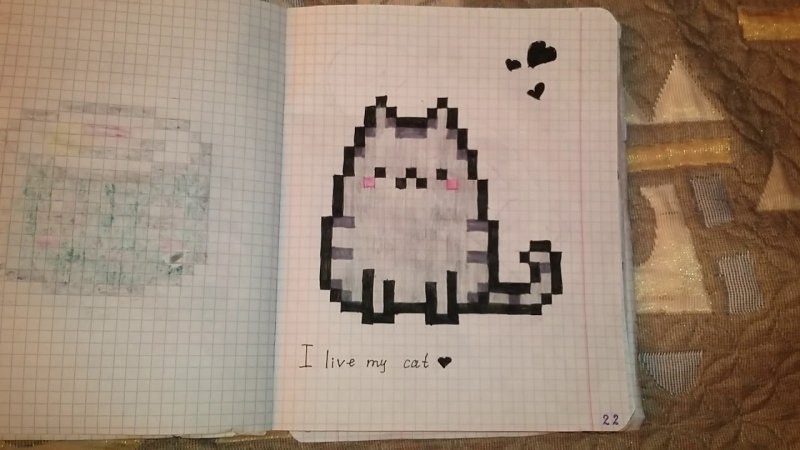 милые рисунки по клеткам