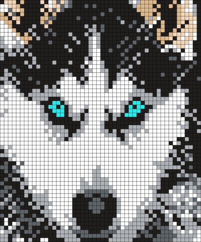Рисунки по клеточкам сложные