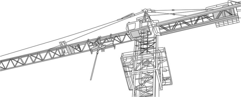 Башенный кран раскраска