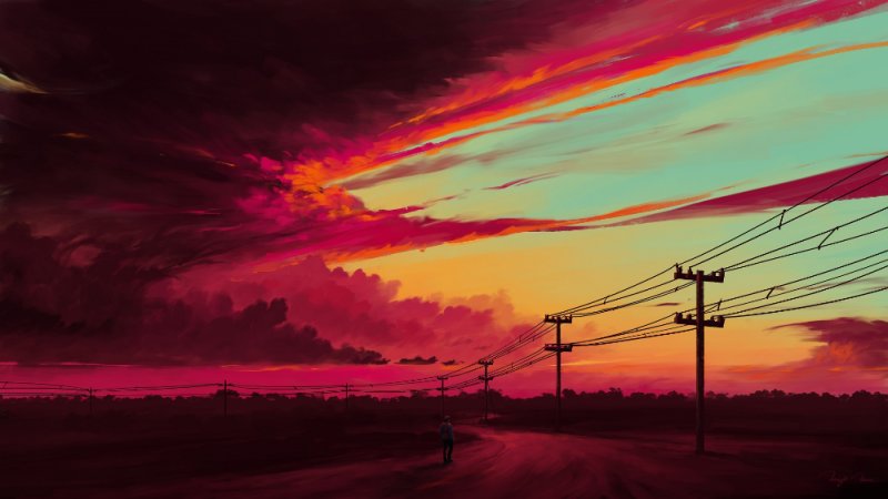 аниме пейзаж