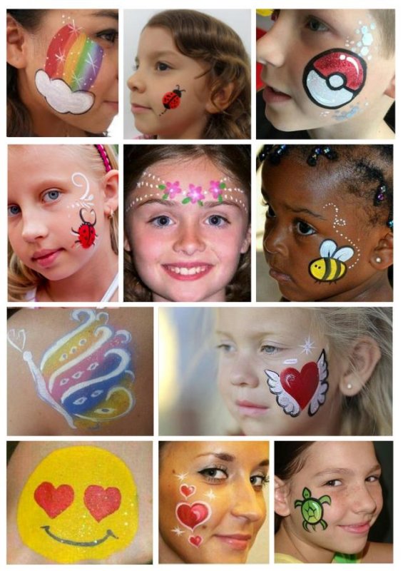 Лёгкий аквагрим для детей