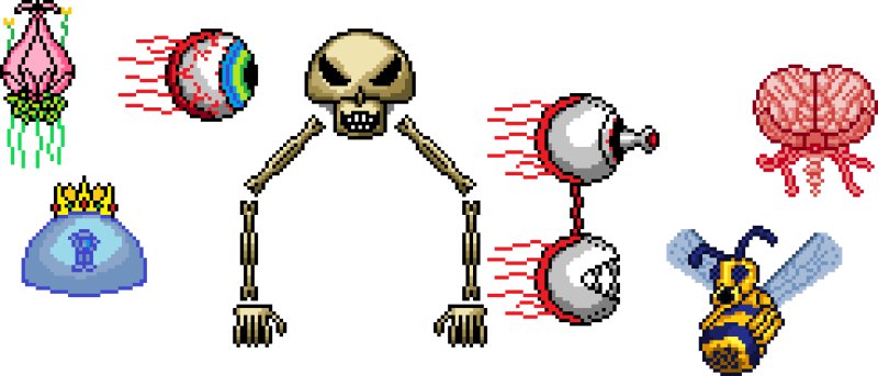 Боссы из Terraria