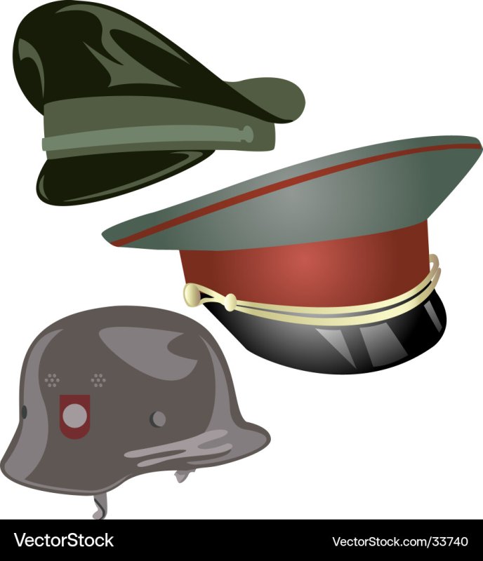 Каски и фуражки военных