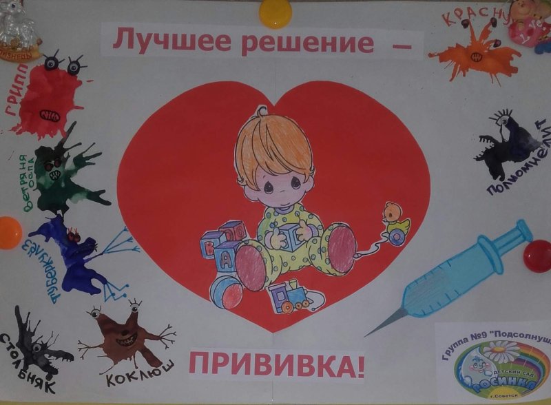 Рисунок на тему прививки