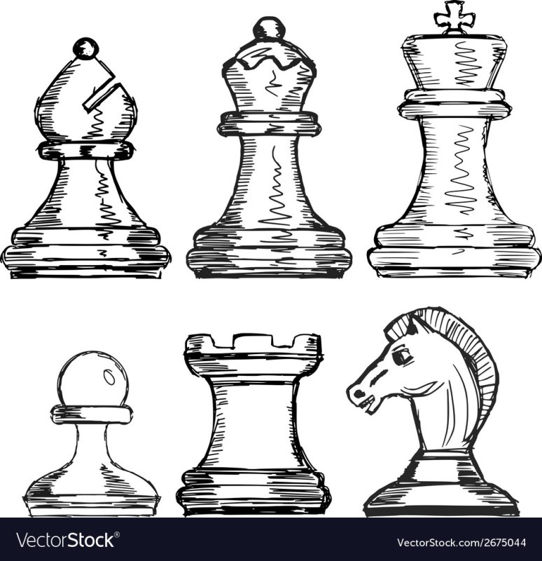 Эскизы шахматных фигур